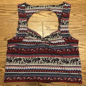 Paisley Forever 21 crop top